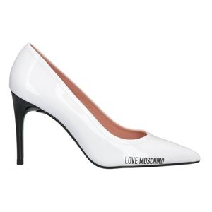 NWT - "LOVE MOSCHINO" White Pumps
